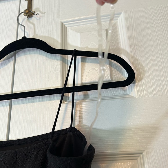 Rue21 Bodycon Dress Black Large Stretch Lined Spaghetti Strap Midi - Picture 13 of 14